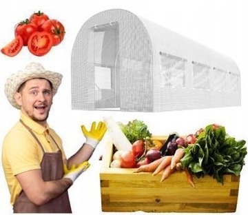 FOLIA NA TUNEL OGRODOWY FOLIOWY 3X8 ZAMIENNA TUNELOWA SZKLARNIA FOLIOWA