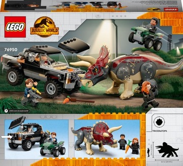 LEGO Jurassic World Трицератопс и засада 76950