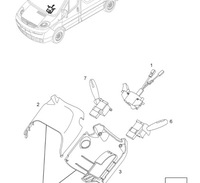 фото thumb №13, Opel vivaro новый переключатель комбинированный выключатель света поворотники kpl