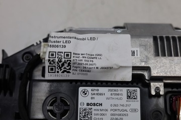 фото thumb №6, Спидометр приборы led bmw g20 g82 x3 x4 g01 g02 5a1e651 hud