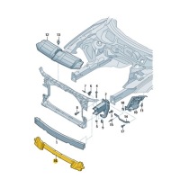 фото thumb №1, Піна абсорбер бампера перед audi a7 c7 lift