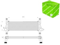 Купить Интеркулер радиатор воздуха впускной ford ranger 2.2d 3.2d, фото thumb