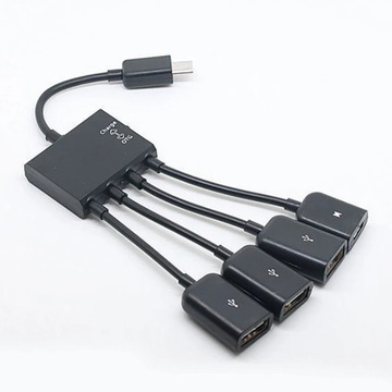 С функцией зарядки переключателя OTG Micro-USB HUB One Drag Four Mobile Phone