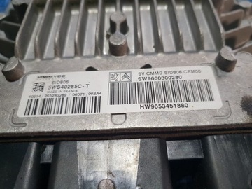 фото thumb №2, Компьютер peugeot citroen hw 9653451880 5ws40285c-t