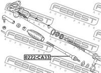 фото thumb №10, Febest 0222-ca33 з'єднання осьове, тяга кермовий поперечний