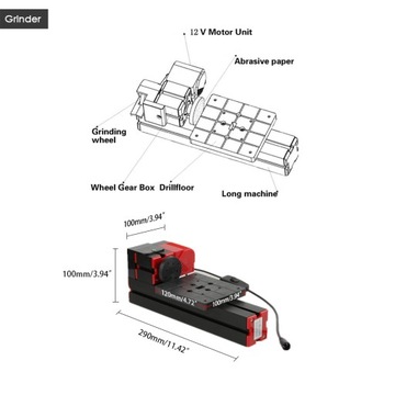 MINIATUROWA TOKARKA METALOWA WIERCENIE SZLIFOWANIE