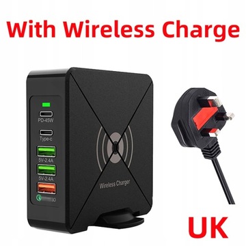 Зарядное устройство USB PD мощностью 75 Вт, док-станция типа C без
