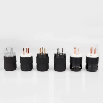 Пара родиевых Hi-Fi Audio Hi-end Schuko Разъем питания переменного тока Кабель питания Вилка