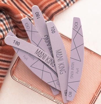Пилочка для ногтей Manicure Pedicure Crescent 180/240 ManiKing Набор из 25 шт.
