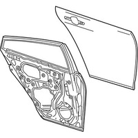 фото thumb №1, Org дверь задняя задние левая toyota prius 2016-