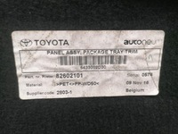 фото thumb №6, Toyota auris ii полиця задня багажника оригінал 2013-