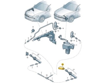 фото thumb №4, Заглушка омыватель лампы фара l vw passat b8