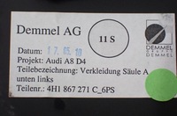 фото thumb №10, Захист поріг лівий перед audi a8 d4 4h 4h1867271c