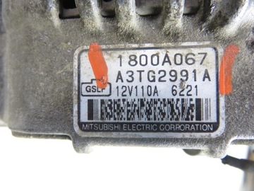 фото thumb №4, Генератор mitsubishi outlander i 2.0 4wd a3tg2991a 1800a067