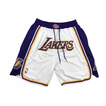 Шорты с вышивкой и карманами Los Angeles Lakers