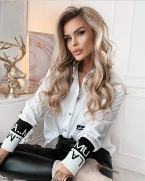 Рубашка хлопковая La..mu белая UNI