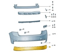 фото thumb №1, Накладка бампера задня skoda fabia iv 4 monte carlo