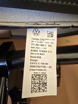 фото thumb №12, Id buzz cargo диван 2 легковой сиденье водителя з підігрівом 1t5881806e akl