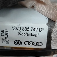 фото thumb №6, Skoda superb b8 3v 2019 правая сторона шторка безопасности подушка безопасности