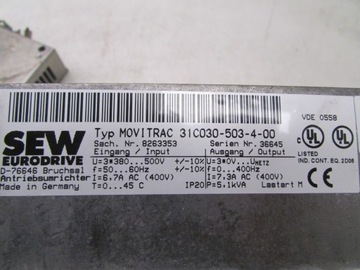 Преобразователь SEW MOVITRAC 31C030-503-4-00 3 кВт