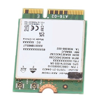 Карта Wi-Fi AX411NGW, 5374 Мбит/с, 6E M.2 NGFF 2,4G 5G