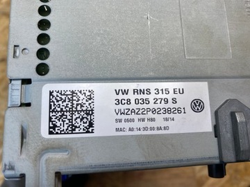 фото thumb №15, Радіо навігація gps навігація екран дисплей vw passat b7 golf vi 3c8035279s