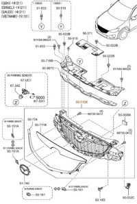 фото thumb №5, Решётка радиатора радиатора решётка радиатора mazda cx-5 ke 2015-2017 оригинал