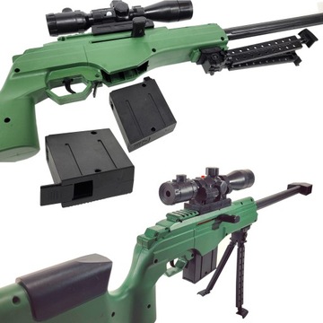 KARABIN SNAJPERKA na kulki Sako Celownik LASEROWY + Dwie tarcze strzeleckie