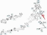 фото thumb №7, Mercedes-benz ml w164 труба рециркуляции egr a6421401308 оригинальная