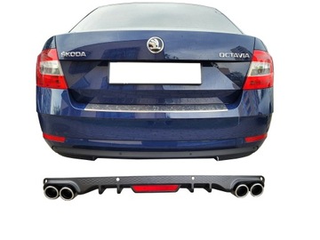 СПОЙЛЕР ЗАДНИЙ БАМПЕР ДИФФУЗОР SKODA OCTAVIA MK3 III ЗАДНИЙ