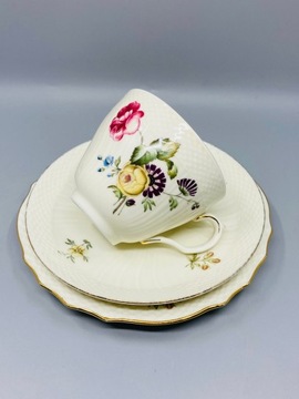 Royal Copenhagen 1951 - 1960. Цветочный набор для завтрака. Фрийсенборг.