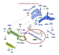 фото thumb №9, Балка pod радиатор ford mondeo mk5 2014- оригинал