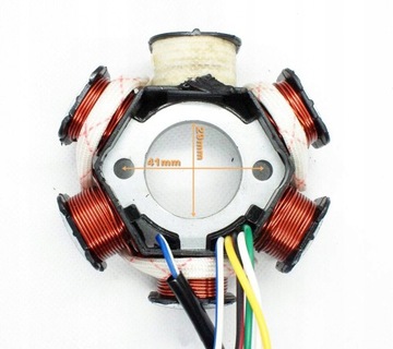 Статор Магнето Magneto 4T 139FMB 6 катушек Мопед Quad Cross Chopper ATV