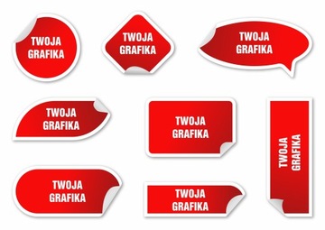 NAKLEJKI wlepki eko kraft personalizowane 108 szt.