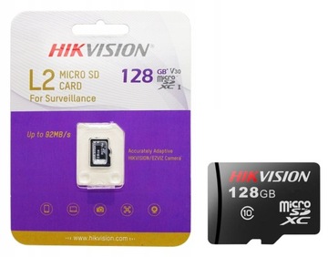 Карта microSDXC Hikvision HS-TF-L2 128 ГБ для IP-камер, прочная