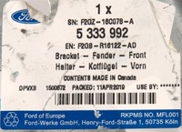 фото thumb №11, Держатель крыльев перед правая ford edge mk2 2016-