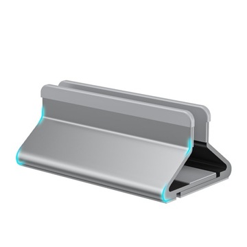 ALUMINIOWY PIONOWY PODSTAWKA POD LAPTOPA KOMPUTER REGULOWANY STOJAK SZARY