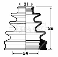 фото thumb №1, Защита шарнир kpl toyota yaris 1.3i bcb2876