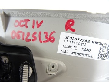 фото thumb №10, 5e3867234b skoda octavia iv универсал 2022 обшивка стёкла стойка a правый перед