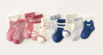 SWEET BABY SOCKS 5 шт. Хлопок для девочек PINK PATTERNS размер 12