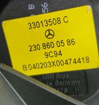 фото thumb №3, Pas лівий задня кліпса mercedes sl r230 2308600586