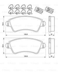 фото thumb №2, Тормозные диски тормозные колодки перед bosch peugeot 306 liftback