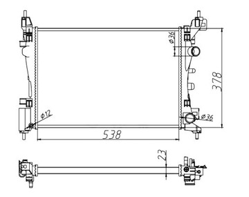 фото thumb №2, 55341a nrf радіаторів води opel corsa d 1.0 06-