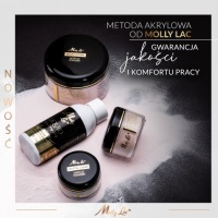 Набор акрилов Molly Lac БЕЛАЯ акриловая пудра 15г