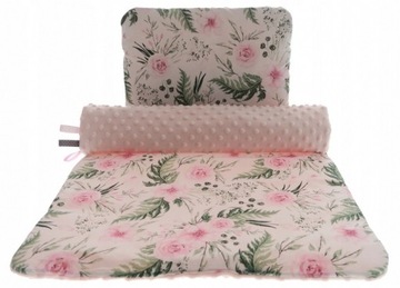 Комплект для коляски Одеяло 50х75+30х35 Minky+вышивка