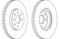фото thumb №1, Ferodo тормозные диски тормозные 2szt opel astra h astra h