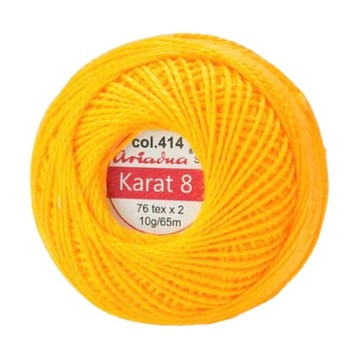 Шнур Карат 8 цв. 414 J. Оранжевый.