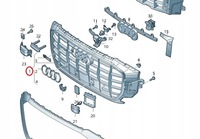 фото thumb №16, Audi q8 4m решётка радиатора радиатора решётка радиатора оригинальный номер 4m8853651 4m8853651a 4m8853651c black