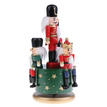Wooden Colorful Painted Nutcracker Hand Green