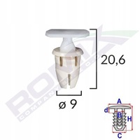 фото thumb №1, Кліпса кронштейни порога планки mercedes w210 x10szt